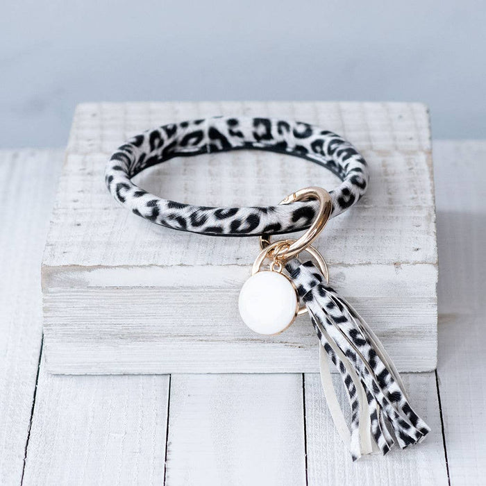 Lauren Lane Halo Tassel Bracelet Key Chain / Key Ring