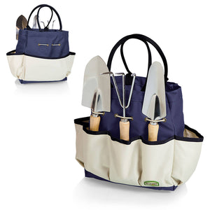 Large Garden Tote with Tools - Navy