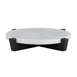 CrB-Marble&Charcoal Wood Stand