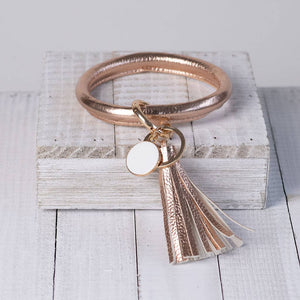 Lauren Lane Halo Tassel Bracelet Key Chain / Key Ring