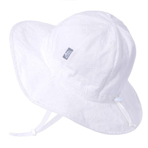 White Eyelet | Cotton Floppy Sun Hat